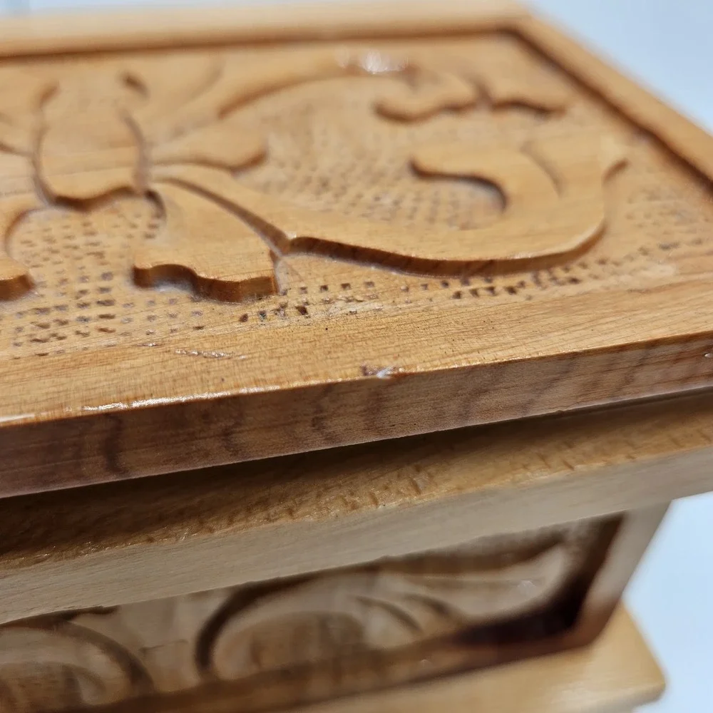 Handmade wooden secret